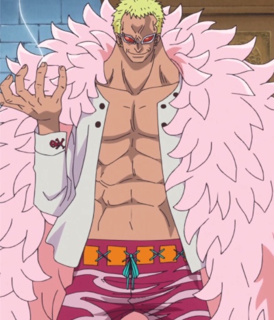 Anime Character Donquixote Doflamingo With Glasses Accessories