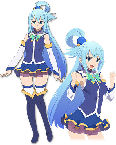 Blue haired female anime character, MyAnimeList Imgur KonoSuba Manga, aqua,  blue, face, cg Artwork png | Klipartz