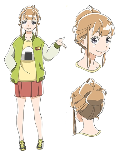 daily orange anime characters on X: the orange anime character of the day  is hinata miyake from sora yori mo tooi basho!  / X