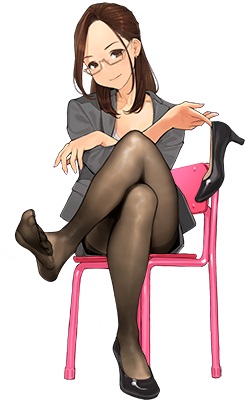 Anime Pantyhose #1361: Okuzumi Yuiko (Miru Tights) being stylish