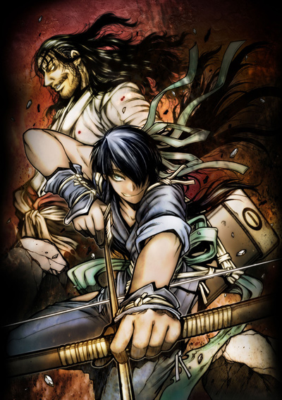 Anime Drifters 2 Manga Character Drifters 5, Anime, black Hair