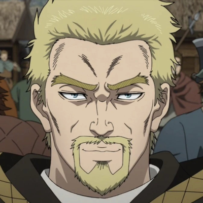 prompthunt: anime style, human male, silver fox ears, no human ears, short  grey hair, short goatee, ice blue eyes