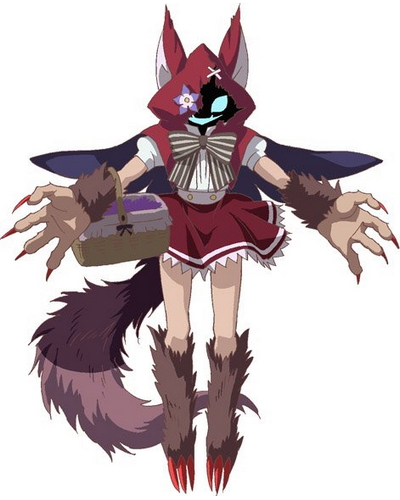 helpfulworm189 anime wolf PUP red and blaCK RED EYES