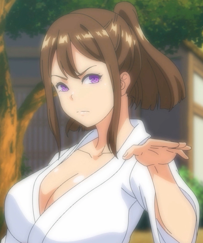 ouka (yamitsuki mura), yamitsuki mura ~melty limit~, animated, animated  gif, screencap, 1boy, 1girl, 69, ass, blue robe, breasts, brown hair,  closed eyes, completely nude, cunnilingus, feet, fellatio, hand on  another's thigh, large