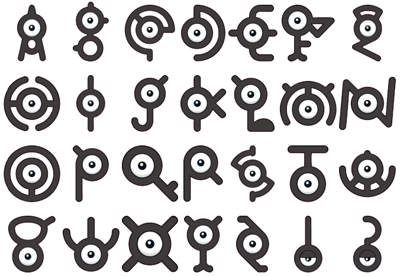 Unown Alphabet by Dsitt7 on DeviantArt