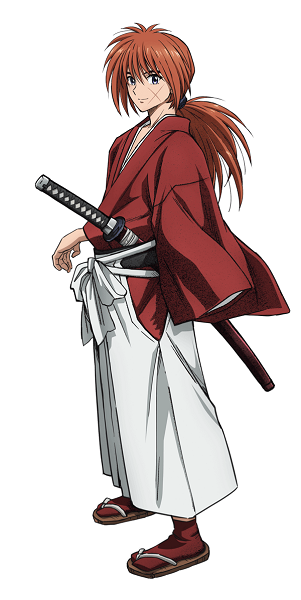 Himura Kenshin from the 2023 Anime series Rurouni Kenshin is
