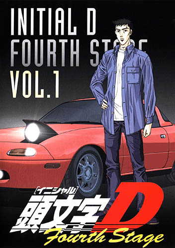 Classic Anime Manga Initial D Main Characters Map Drifting Car Art